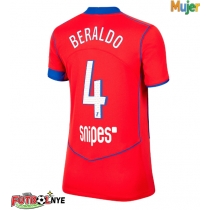 Camiseta Paris Saint-Germain Lucas Beraldo #4 Tercera Equipación para mujer 2025-26 manga corta